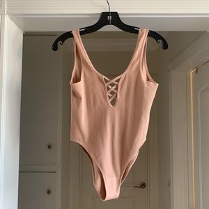 F21 NWOT Pink Bodysuit